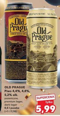 Piwo Old Prague dark lager promocja w Kaufland