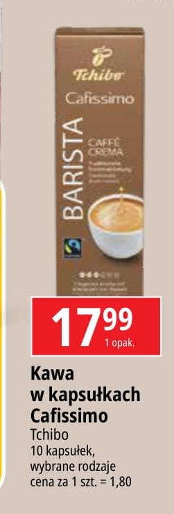 Kawa caffe crema Tchibo barista Tchibo cafe promocja w Leclerc