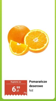 Pomarańcze deserowe luz promocja w Biedronka