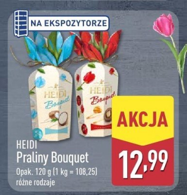 Praliny Bouquet opak. 120 g, różne rodzaje promocja w Aldi