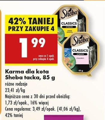 Karma dla kota pate z koktajlem drobiowym Sheba classics promocja