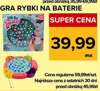 Gra Rybki na baterie promocja w Supeco