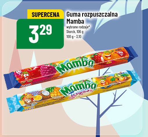 Guma rozpuszczalna wieloowocowa Mamba promocja w POLOmarket