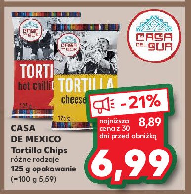 Chipsy tortilla serowe Casa de mexico promocja