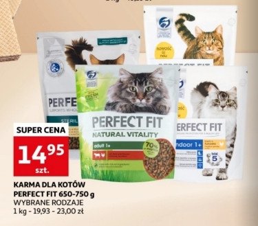Karma dla kota indoor bogata w kurczaka Perfect fit promocja