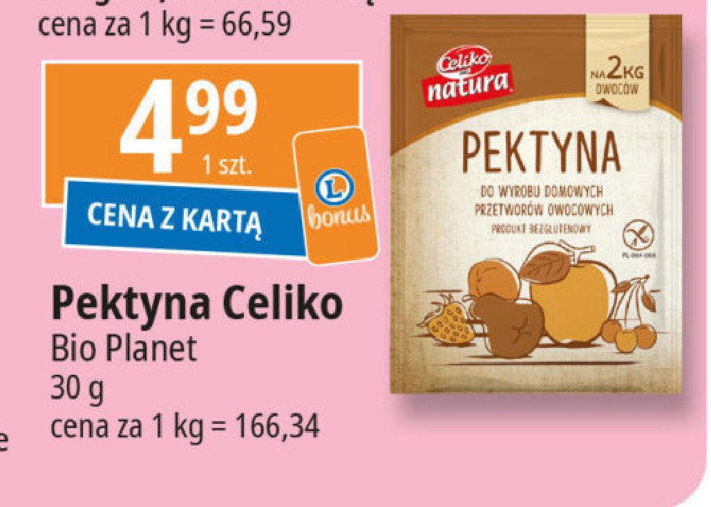 Pektyna do przetworów Celiko natura promocja