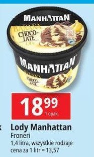 Lody banana-chocolate Nestle manhattan Manhattan (nestle) promocja w Leclerc