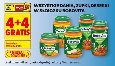 Dania, zupki, deserki BoboVita - wszystkie warianty promocja w Biedronka