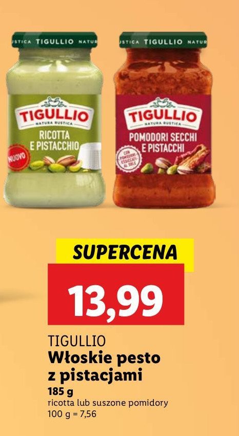 Pesto ricotta i pistacje Tigullio promocja