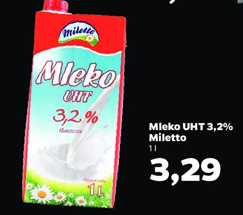 Mleko 3.2% Miletto promocje