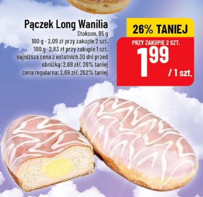 Pączek Long Wanilia Stokson promocja w POLOmarket