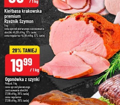 Kiełbasa krakowska premium Rzeźnik Szymon promocja w POLOmarket