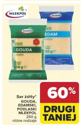 Ser żółty Gouda Mlekpol promocja w Carrefour Market