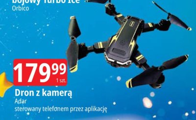 Dron z kamerą Adar sterowany telefonem przez aplikację promocja w Leclerc