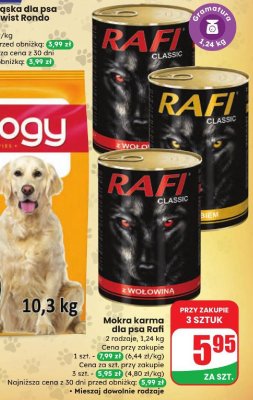 Mokra karma dla psa Rafi promocja w Dino