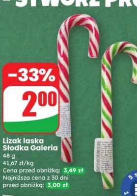 Lizak laska słodka Galeria promocja w Dino
