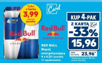 Napój energetyzujący 4 x 0,25 l  promocja w Kaufland