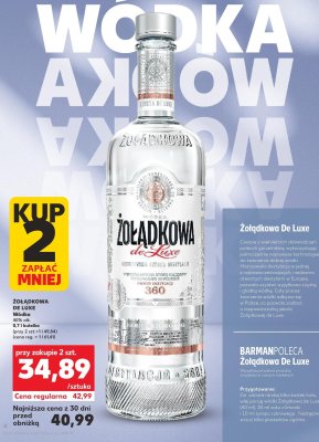 Wódka Żołądkowa De Luxe 0,7l promocja w Kaufland