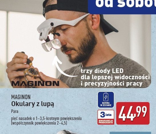 Okulary powi臋kszaj膮ce led Maginon promocja