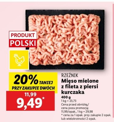 Mięso mielone z piersi kurczaka Rzeźnik codzienna dostawa promocja