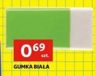Gumka biała promocja