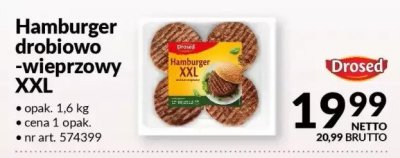 Hamburger drobiowo-wieprzowy XXL promocja w Makro