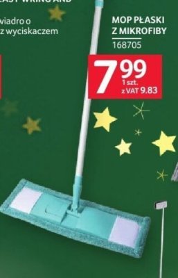 Mop płaski z mikrofibry promocja w Selgros
