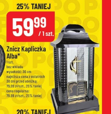 Znicz Kapliczka Alba promocja w POLOmarket