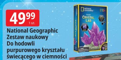 National Geographic Zestaw naukowy Do hodowli purpurowego kryształu świecącego w ciemności Orbico promocja w Leclerc