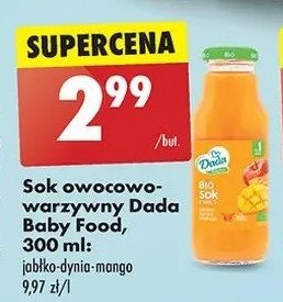 Sok jabłko-dynia-mango Dada baby food promocja