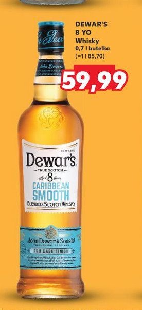 Whisky Dewar's 8 caribbean smooth promocja w Kaufland