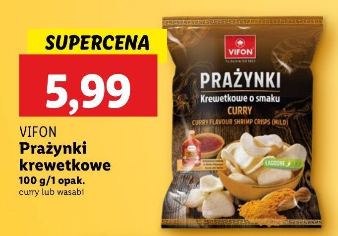 Prażynki krewetkowe wasabi Vifon promocja