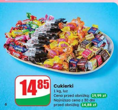 Cukierki luz promocja w Dino