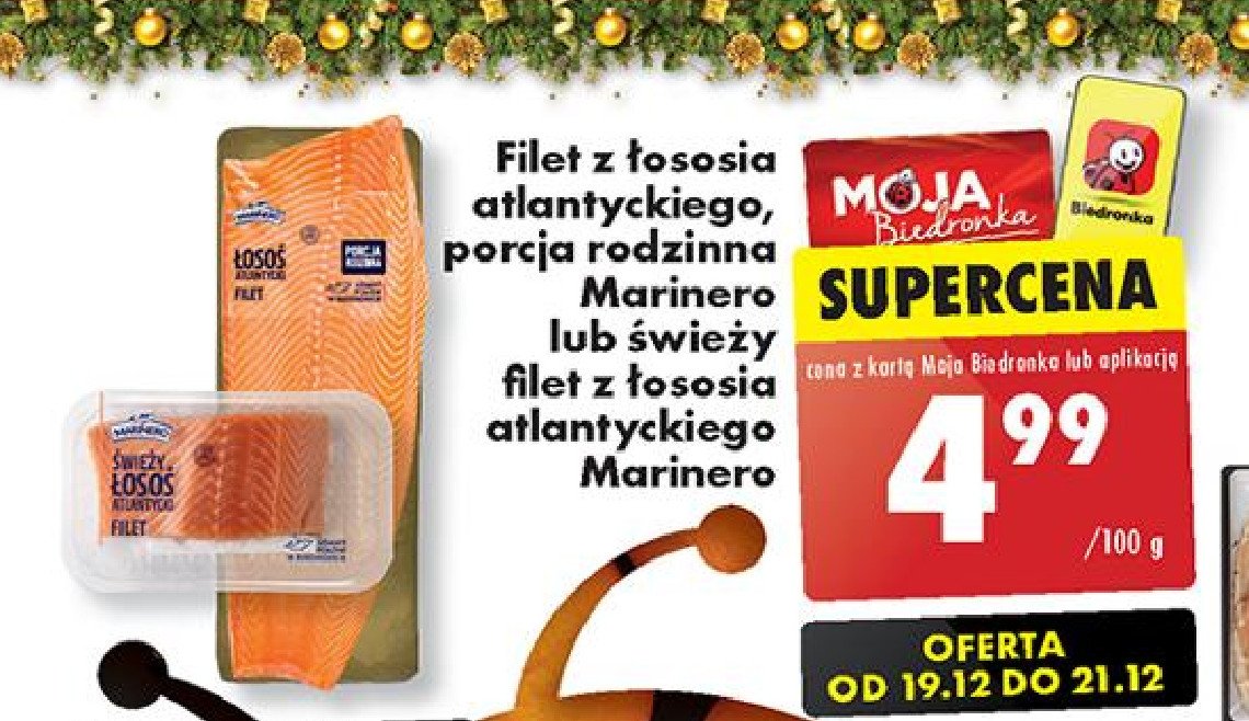 Łosoś atlantycki świeży filet Marinero promocja