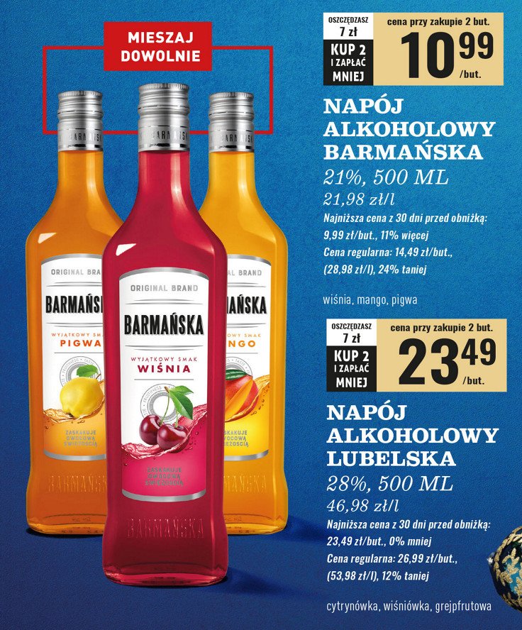 Wódka BARMAŃSKA PIGWOWA promocja w Biedronka