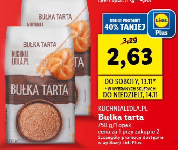 Bułka tarta Kuchnia lidla.pl promocja