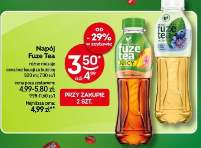 Napój Fuze Tea różne rodzaje promocja w Żabka