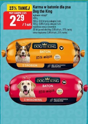 Karma w batonie dla psa różne rodzaje Dog the King promocja w POLOmarket