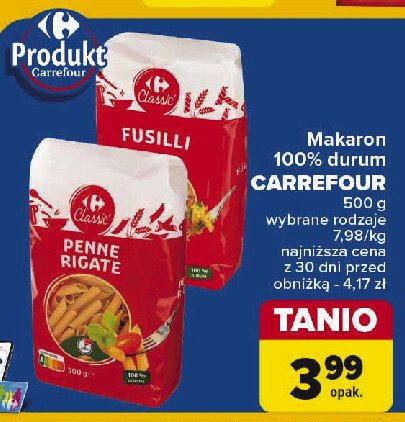 Makaron fusilli Carrefour promocja