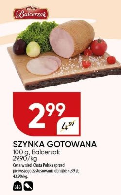 Szynka gotowana Balcerzak promocja w Chata Polska