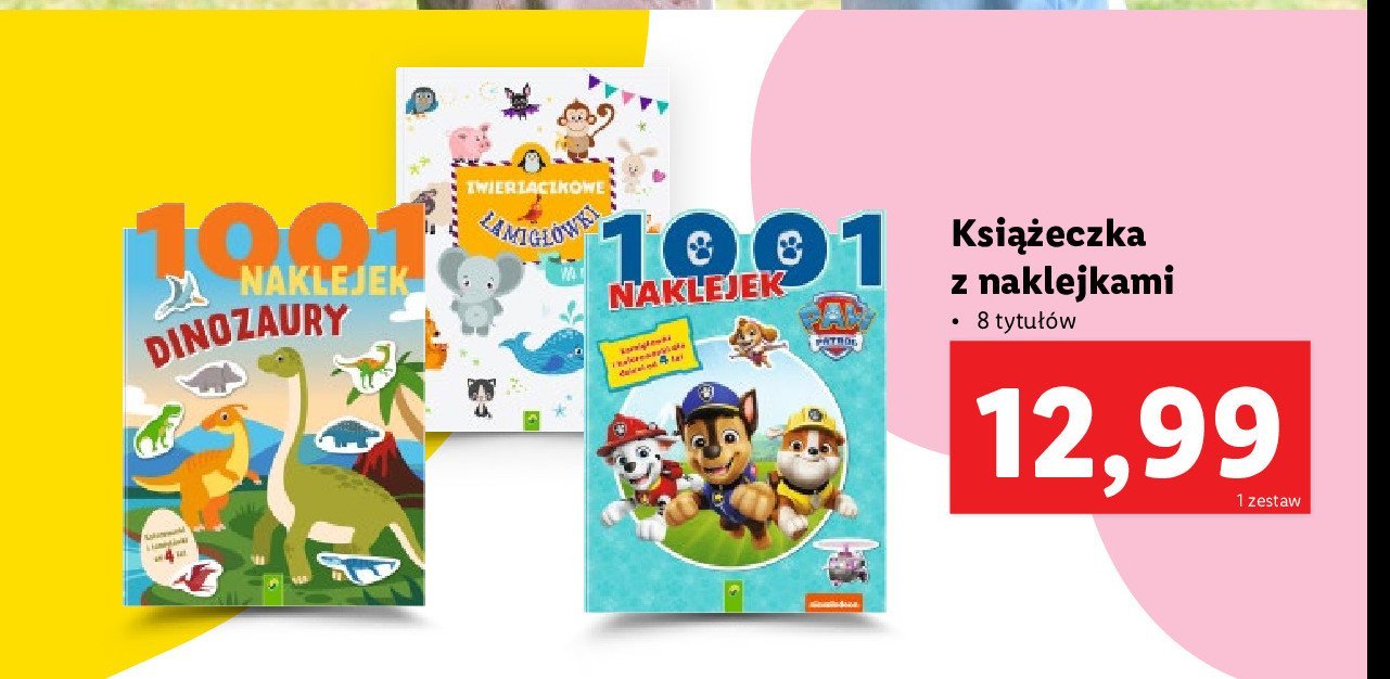 1001 naklejek dinozaury promocja