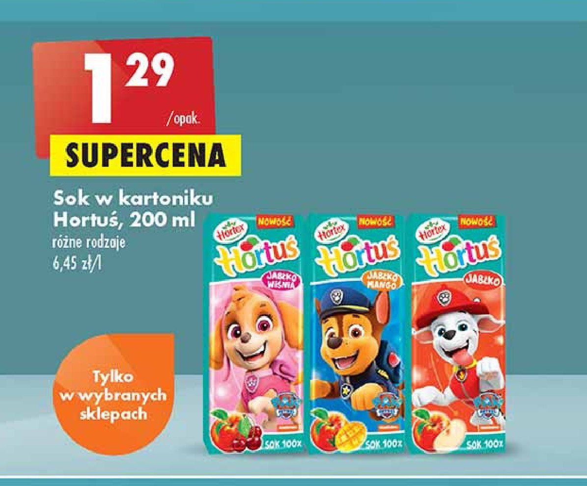 Sok jabłkowy Hortex hortuś promocja