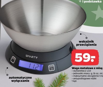 Waga metalowa z misą  promocja w Netto
