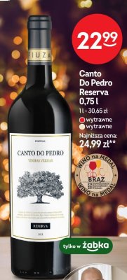 Wino Canto Do Pedro Reserva 0,75l promocja w Żabka