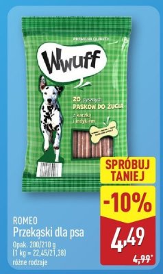 Przekąski dla psa różne rodzaje promocja w Aldi