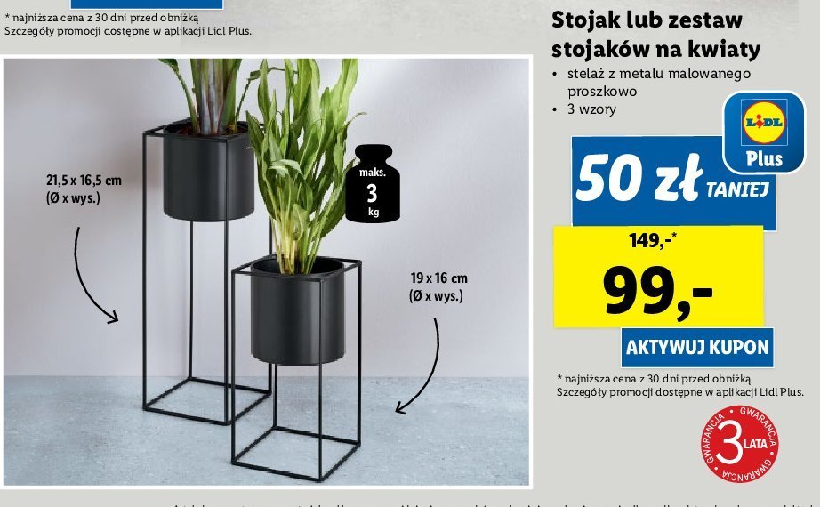 Stojak na kwiaty LIVARNO HOME promocja