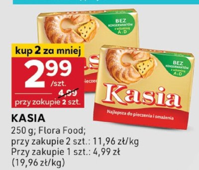 Margaryna Kasia Flora Food 250g promocja w Stokrotka