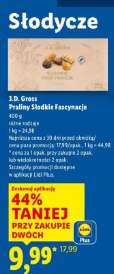 Praliny Słodkie Fascynacje promocja w Lidl