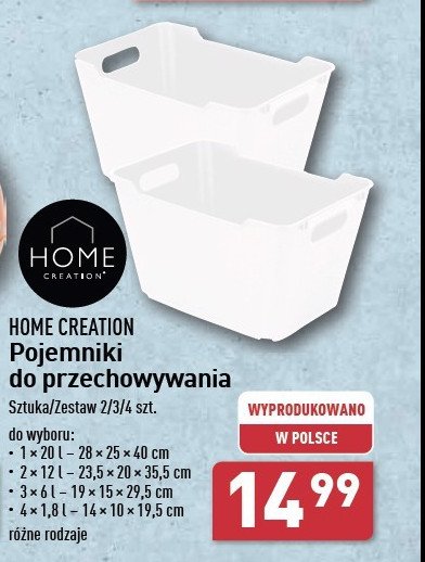 Pojemnik do przechowywania 12l Home creation promocja