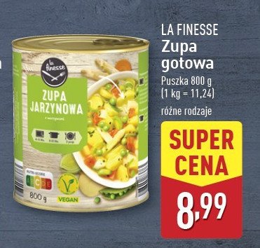 Zupa jarzynowa La finesse promocja w Aldi